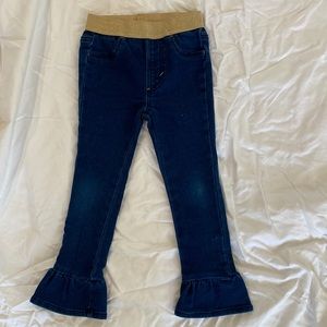 Bell bottom flare denim jeans 4T